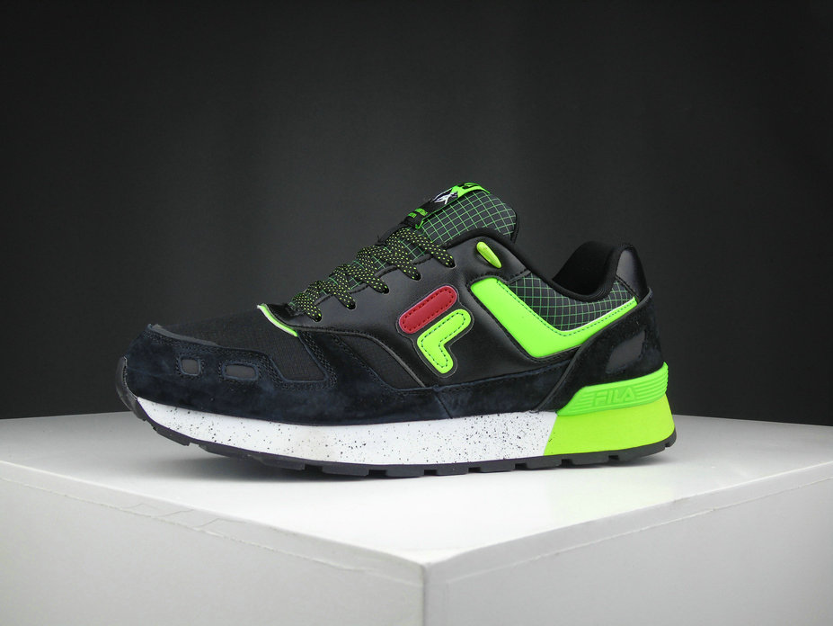 FILA Running Shoes Men Women Black Green